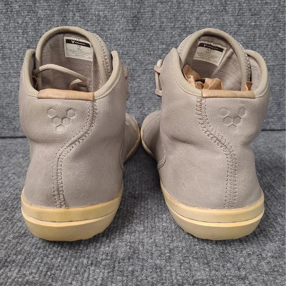 Vivobarefoot Borough Men's Light Grey  Sneaker Boot Shoes Men's Size 12 (EU 45)